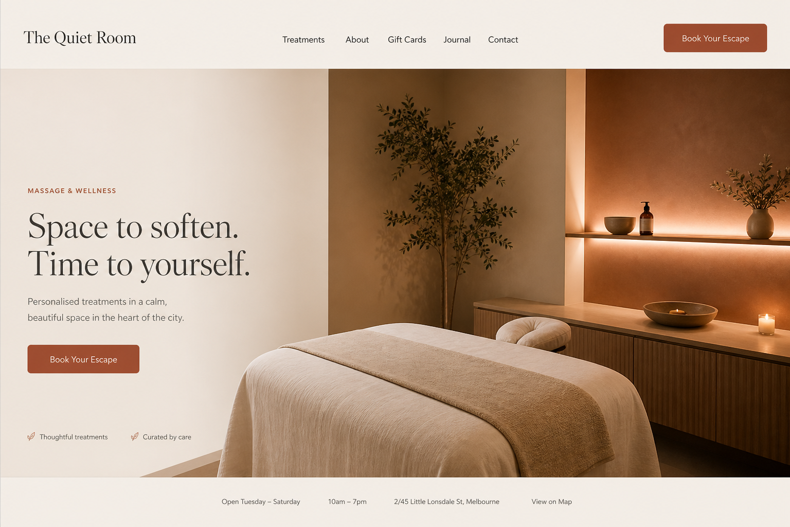Refreshed Quiet Room website