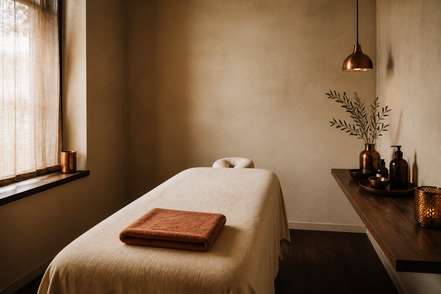 Quiet massage room